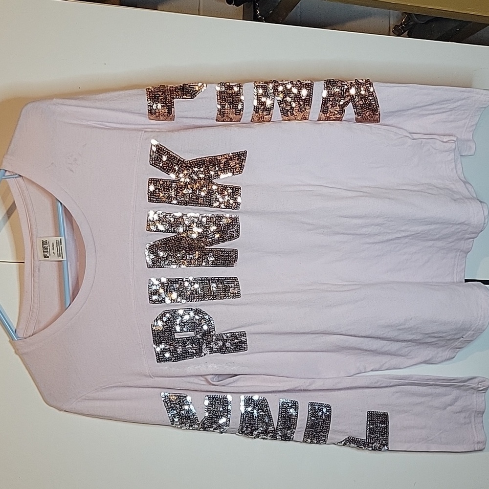 Pink Long Sleeve T Size Large